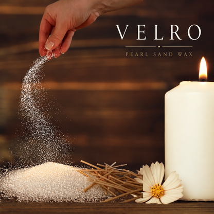 Pearl Candles with Wick, Refillable & Reusable Sand Candle